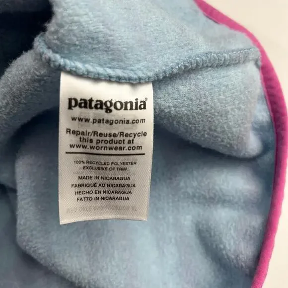 Patagonia Lightweight Synchilla Snap-T Pullover Eucalyptus Fronds Berlin Blue M - Picture 9 of 16